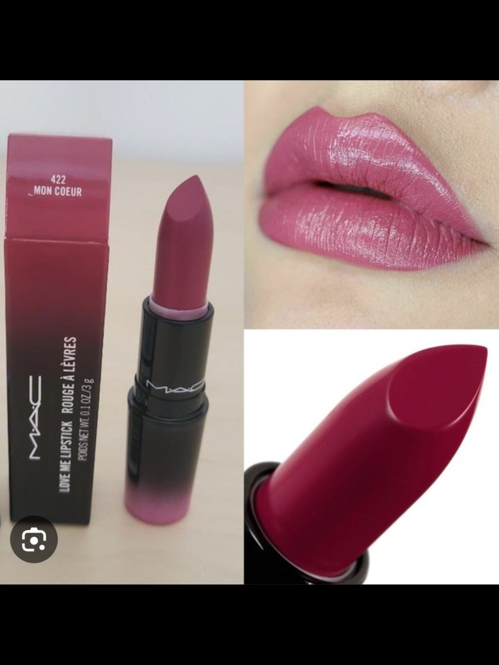MAC Cosmetics Love Me Lipstick 422 Mon Coeur -